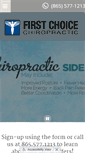 Mobile Screenshot of firstchoicechiroknoxville.com